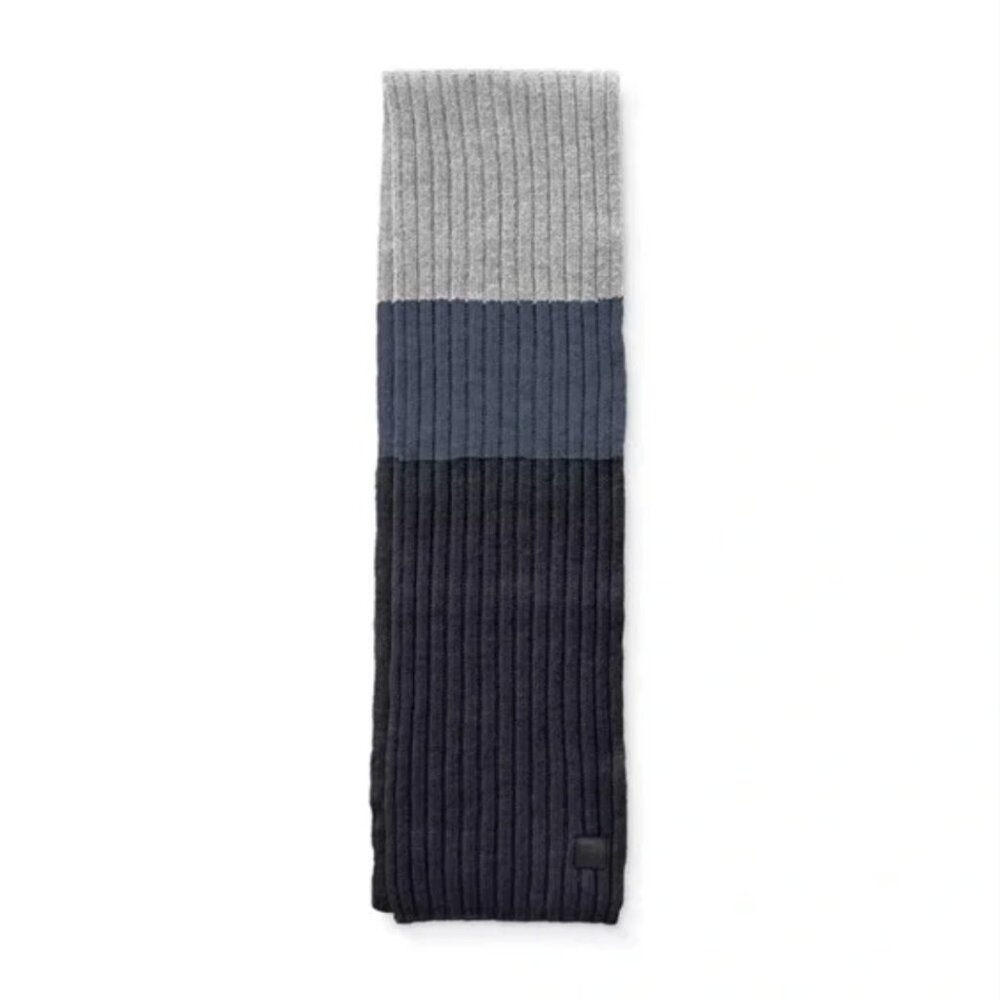Robert Mackie x Canada Goose Colorblock Ribbed 100% Wool Scarf